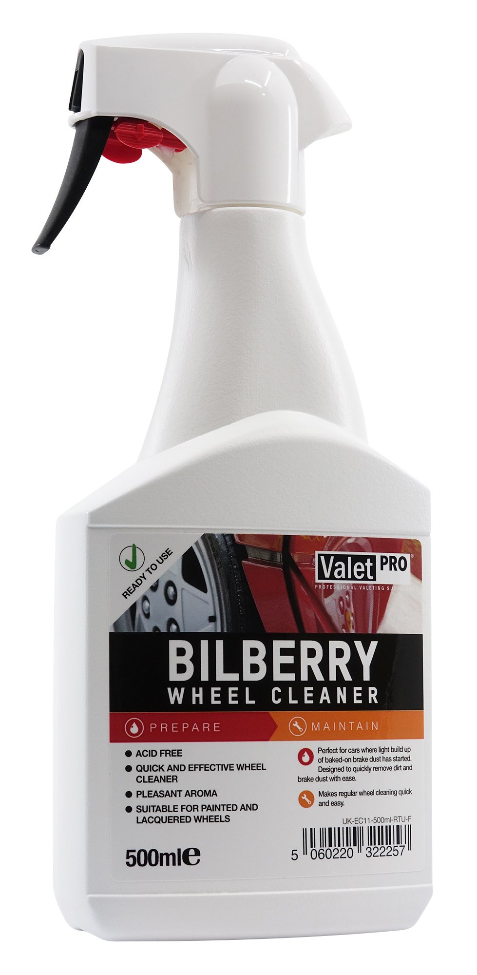 ValetPro - Bilberry Wheel Cleaner 500ml + Brush